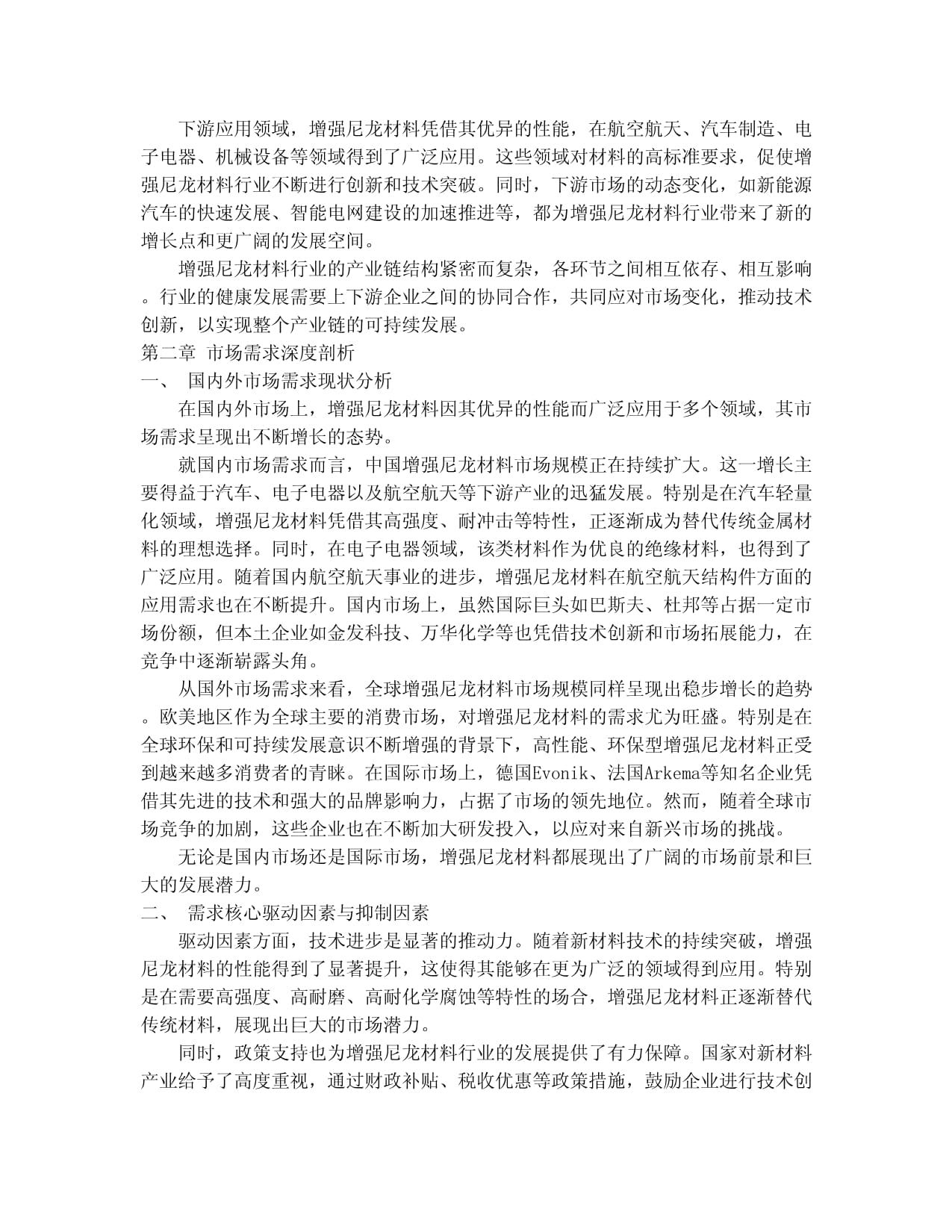 2024年聚酰胺材料PA尼龙企业发展战略和经营计划docx